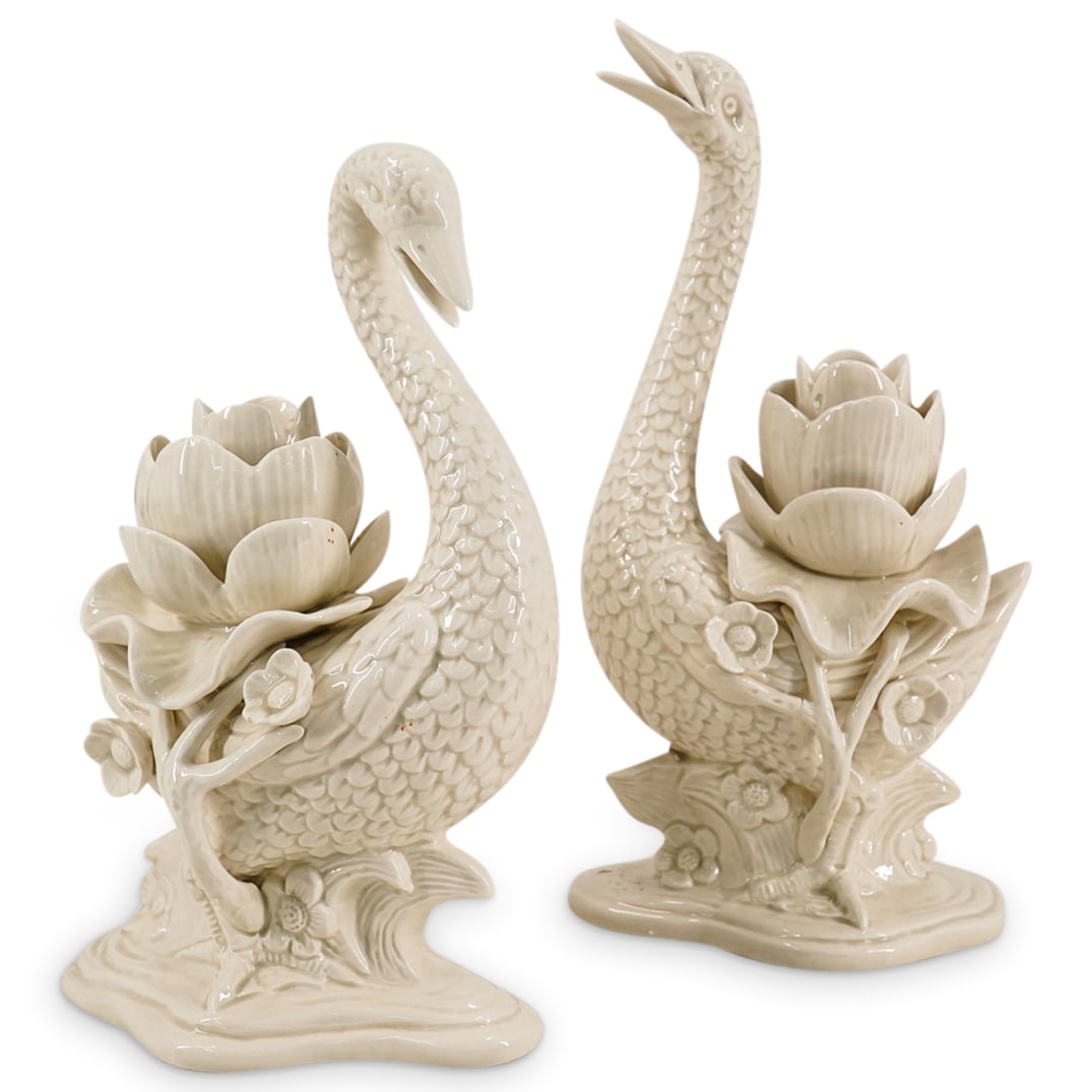 Vintage Japanese Fitz & Floyd Porcelain Duck Candlesticks (1 of 18)