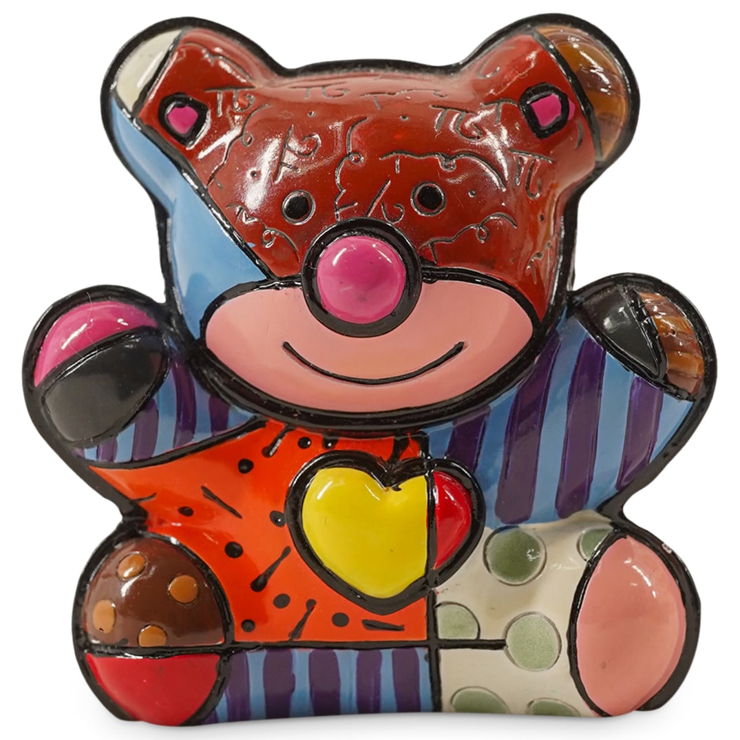 Romero Britto 2010 Miniature "Love Bear" Polyresin Sculpture (1 of 3)