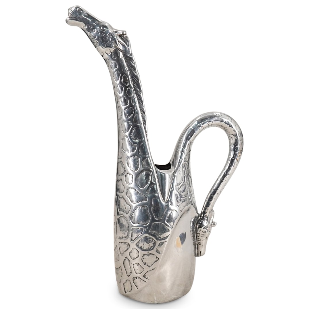 Arthur Court Aluminum Giraffe Pitcher (1 of 9)