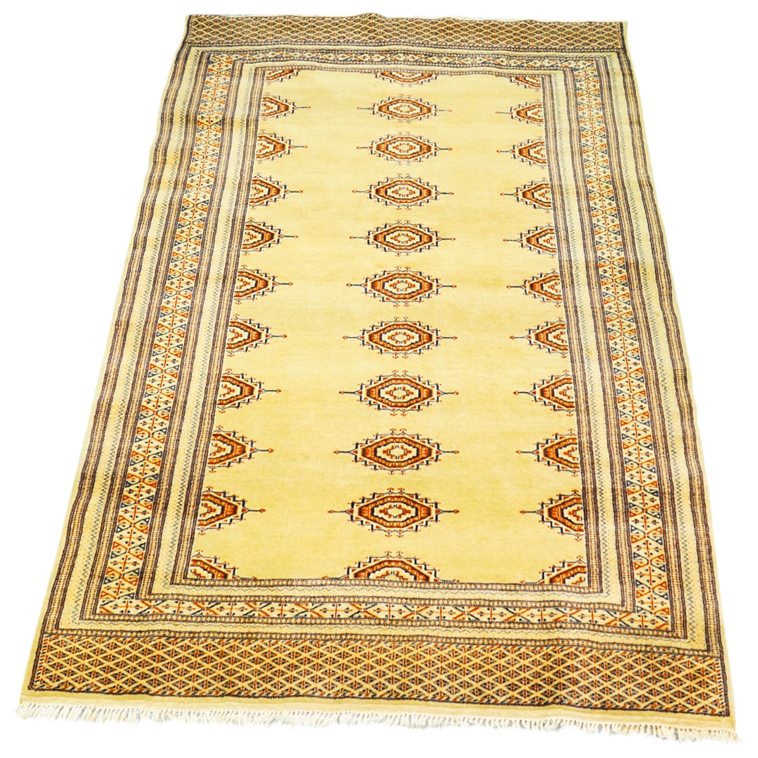 Antique Persian Geometric Silk Rug (1 of 6)