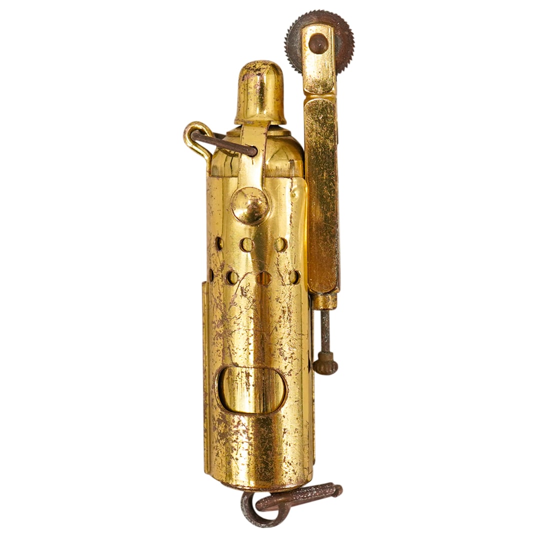 Antique Hanging Brass Lighter (1 of 7)