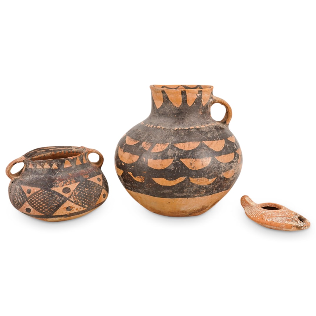 (3) Pre-Columbian Terracotta Pottery Vessels (1 of 20)