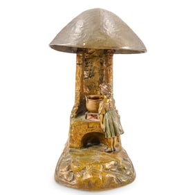 C. Kauba (Austrian,1865-1922) Bronze Table Lamp