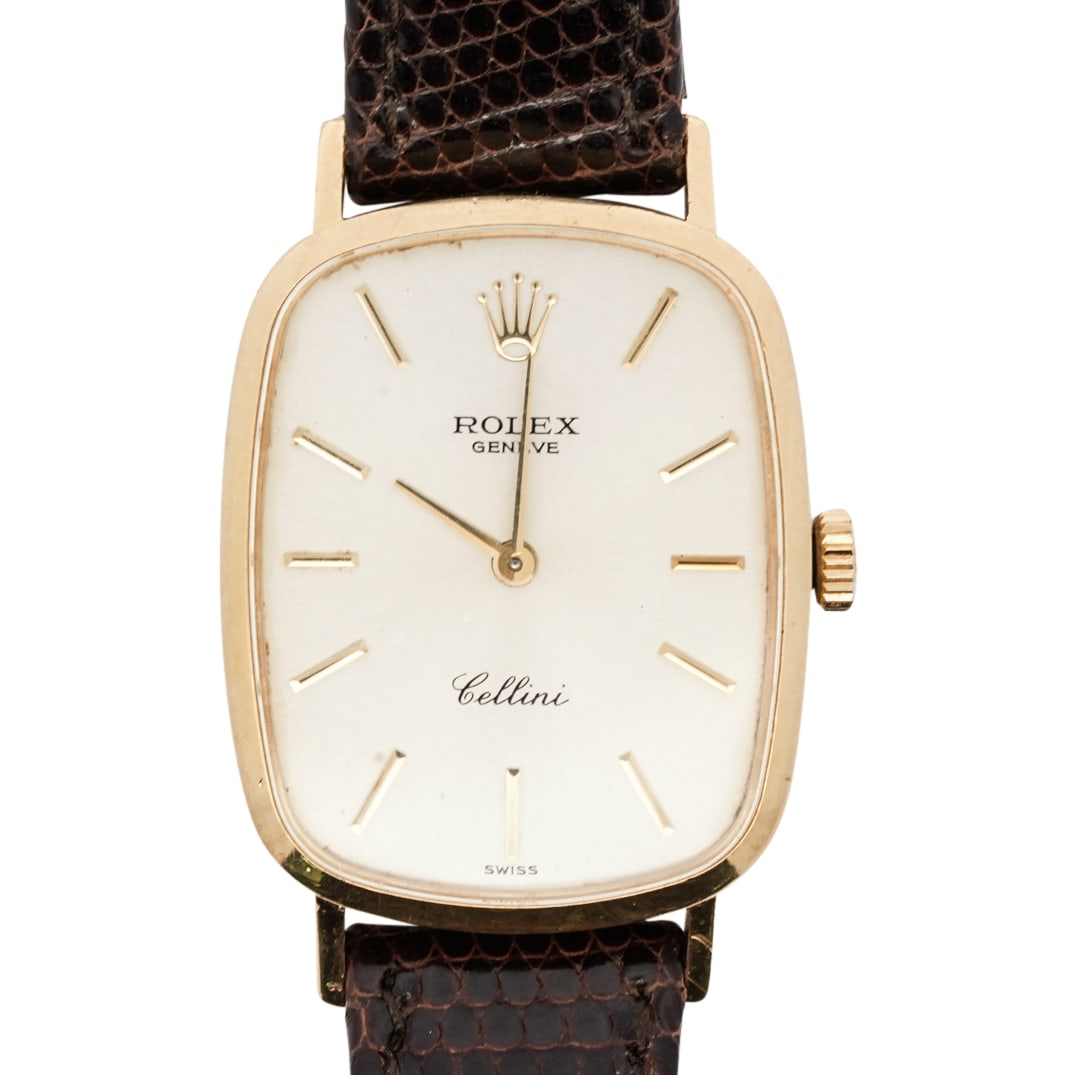 Vintage Rolex Cellini Gold & Leather Watch (1 of 11)