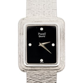Vintage White Gold Piaget Diamond Ladies Watch