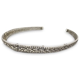 18th Cent. Sterling Crystal Inset Tiara