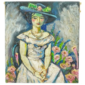 Kees van Dongen (Dutch, 1877â€“1968) Portrait Oil On Canvas