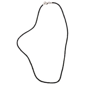 Cartier Cord Necklace W/ 18K Gold Clasp