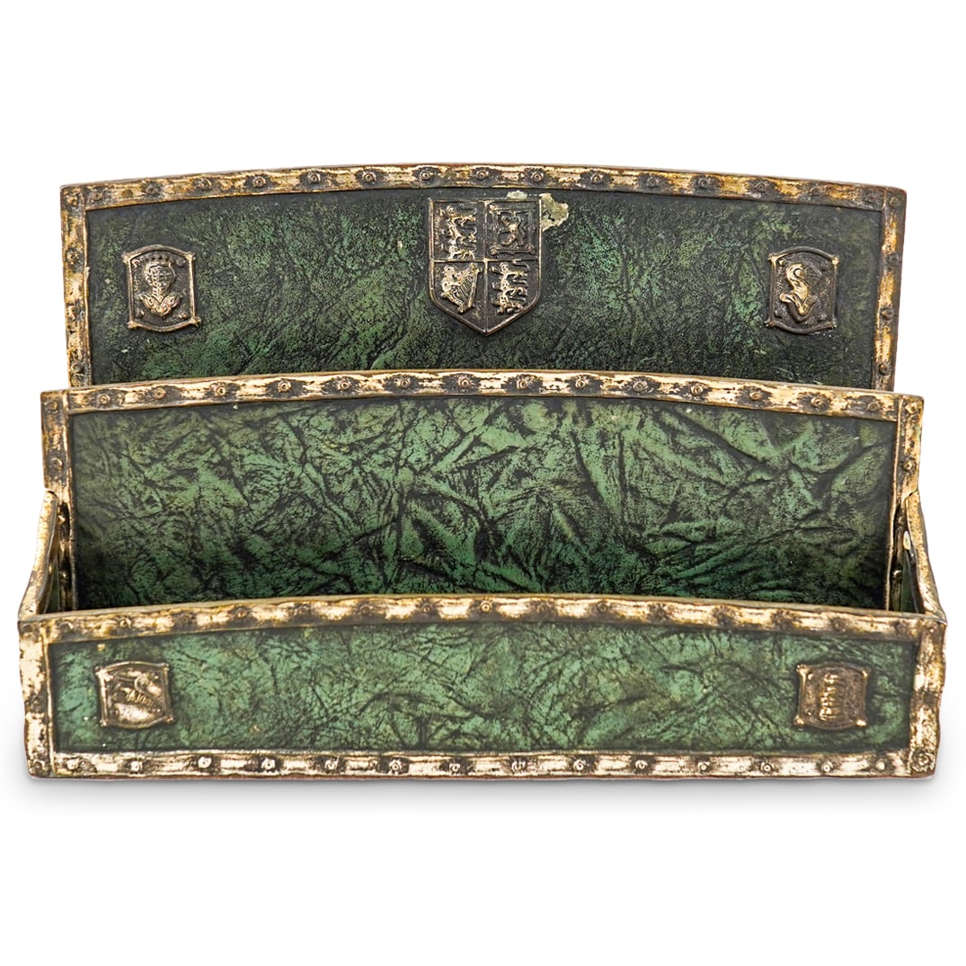 Tiffany Studios "Heraldic" Pattern Letter Rack (1 of 7)
