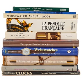 (10) Clock/Wristwatch Books-Manuals, Illustrated