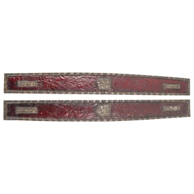 Tiffany Studios Blotter Ends in Then "Heraldic" pattern