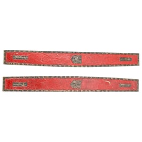 Tiffany Studios Blotter Ends in the "Heraldic" pattern