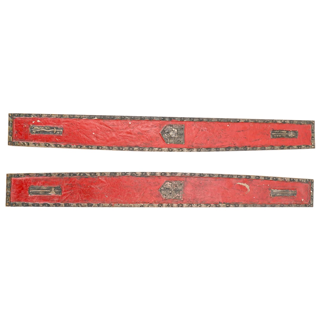 Tiffany Studios Blotter Ends in the "Heraldic" pattern (1 of 7)