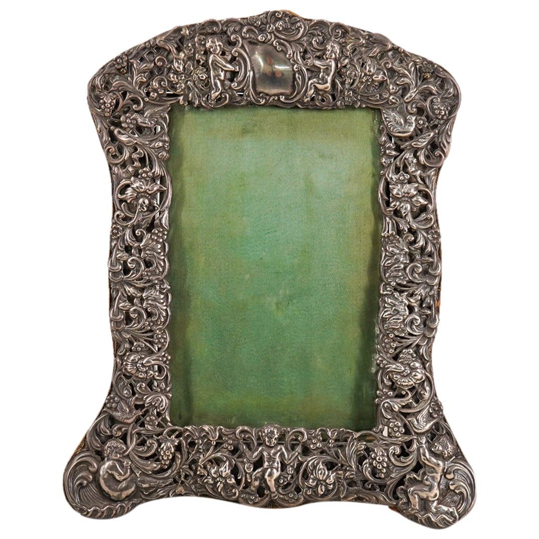 English Art Nouveau Sterling Silver Frame (1 of 7)