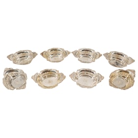 (8 Pc) Gorham Sterling Silver Bonbon Bowls And Cellars