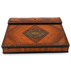 Antique French Napoleon III Era Kingswood Portable Writing Desk