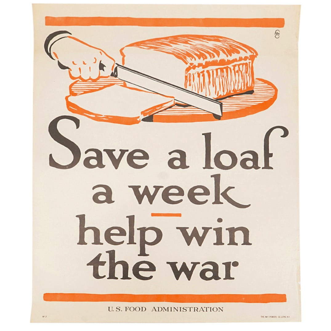 WW1 US "Save A Loaf A Week" Propaganda Poster (1 of 6)