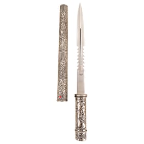 Chinese Stainless Steel Flame Bladed Dagger