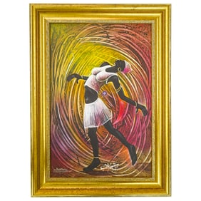 Addmaster (Haitian, 20th Cent.) Oil Painting On Canvas