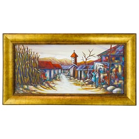 Josep Philemond (Haitian, 20th Cent.) Oil Painting On Board