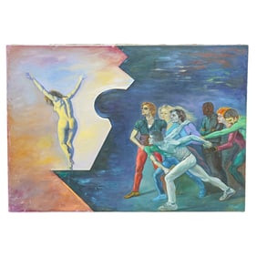 Sizanna Janashvili (American, B. 1954) Oil On Canvas