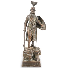 After Andor Ruff Bronze Soldier Sculpture