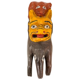Latin American Painted Wood Mask