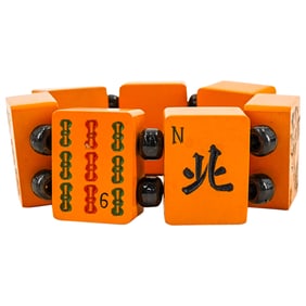 Vintage Bakelite Mahjong Bracelet