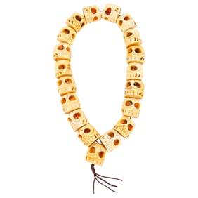 Strand Of Bone Skull Beads