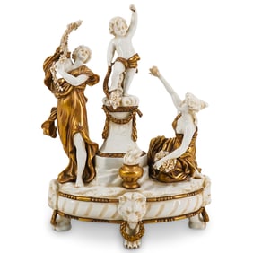 German Gold Gilt Porcelain Figurine