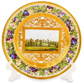 Antique Furstenberg Porcelain Plate