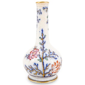 19th Cent. English Chinoiserie Cracked Porcelain Vase