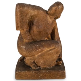 Latin American Ceramic Kneeling Woman