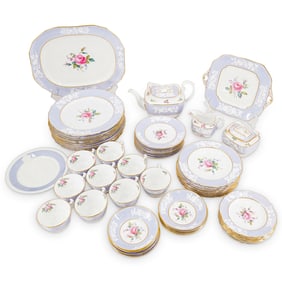 (59 Pc) Spode Copelands Porcelain "Maritime Rose" Dinnerware Set