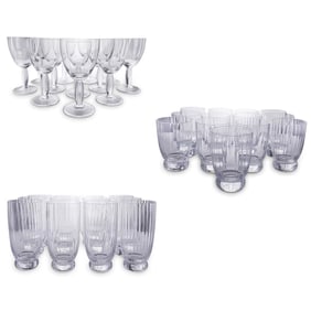 (37 Pc) Villeroy & Boch Crystal "New Cottage" Stemware Set