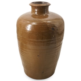 Large Studio Pottery Glazed Ceramic Vase