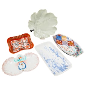 (5) Japanese Porcelain Dishes