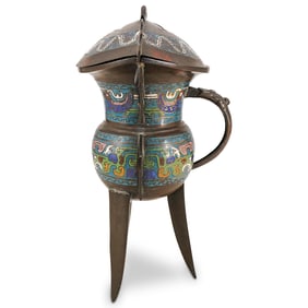 Chinese Cloisonne & Mixed Metal Censer