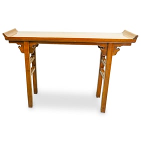 Chinese Carved Wood Console Altar Table