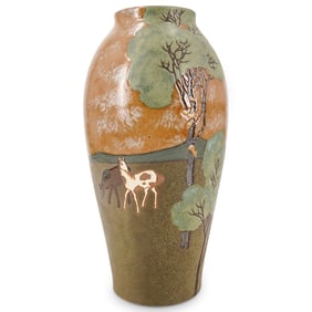 Japanese Oyamal Daisen Pottery Vase