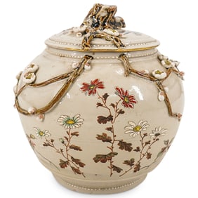 Japanese Earthenware Clay Porcelain Pot