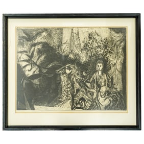 Etching " Flight into Egypt"