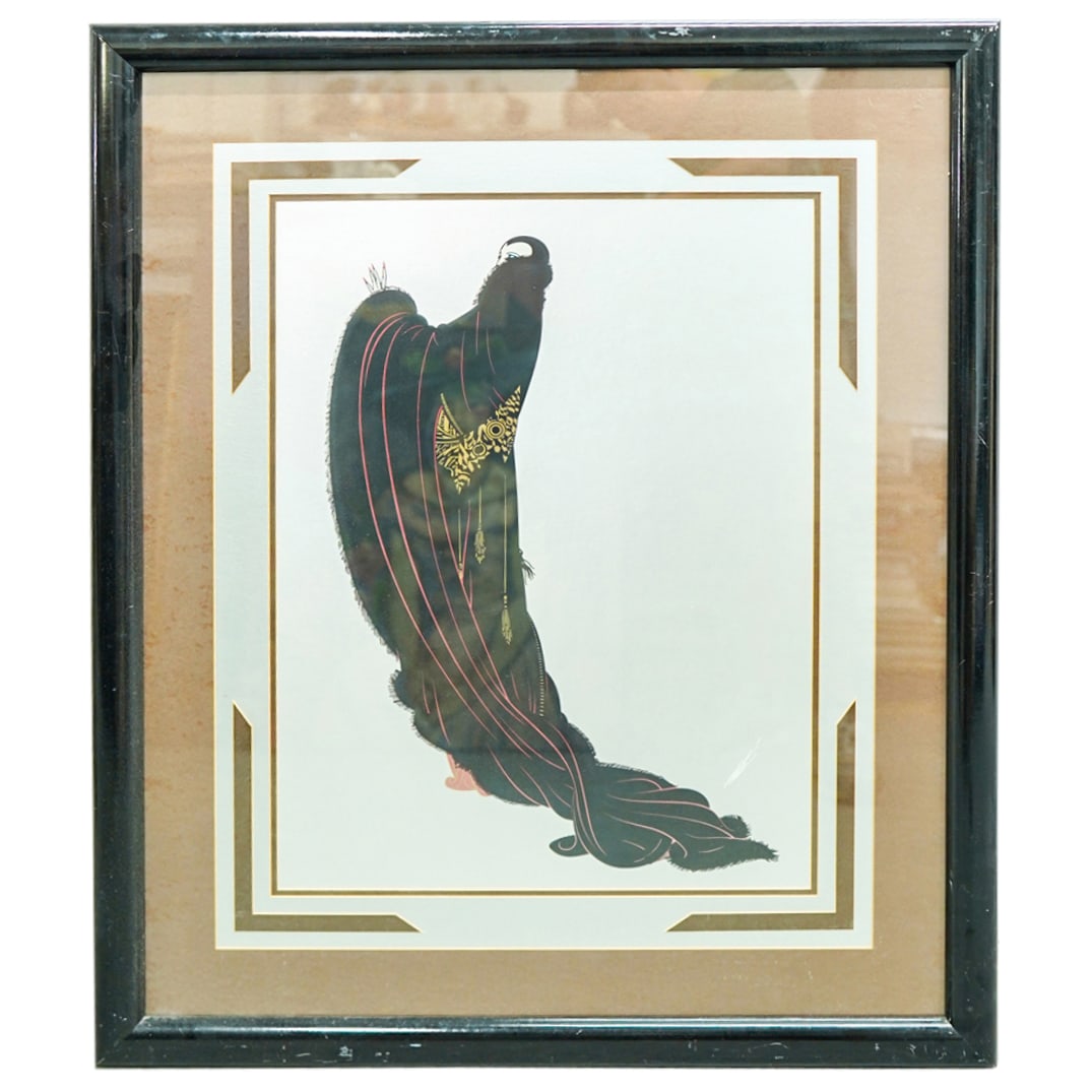 Erte (Romain de Tirtoff, Russian/French, 1892-1990) "Soiree" Serigraph Poster (1 of 5)