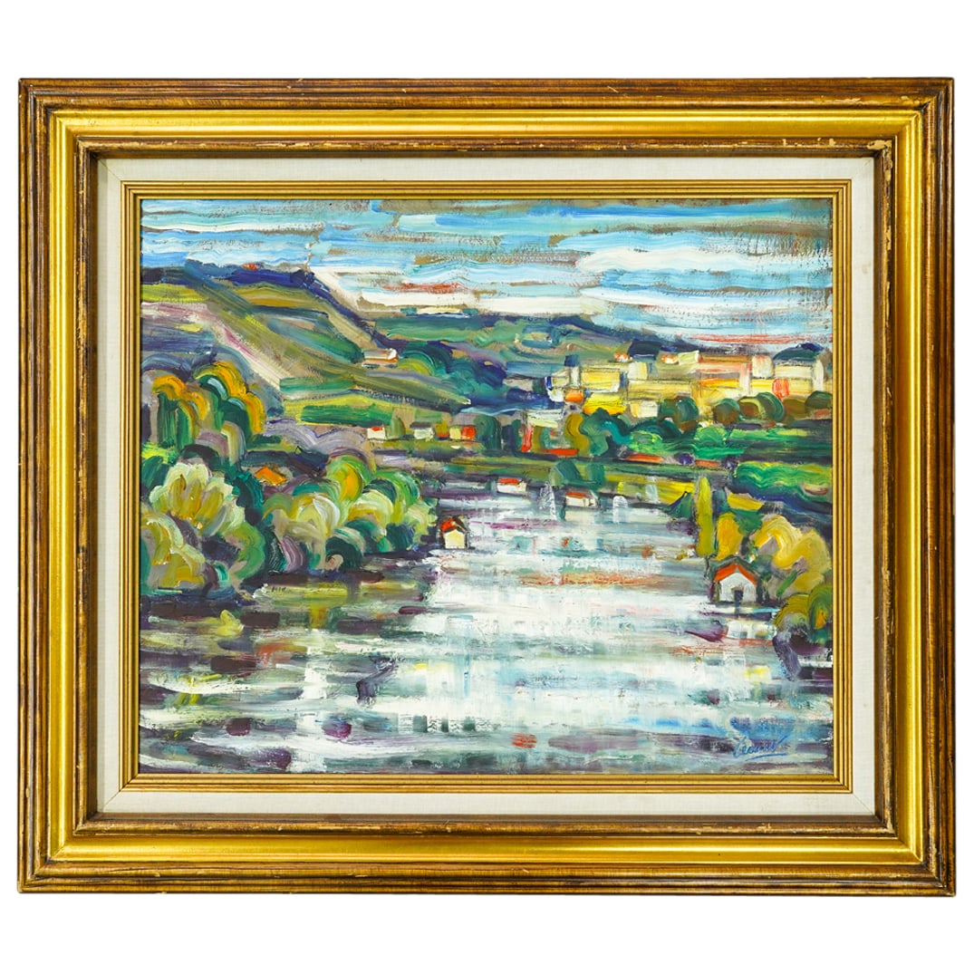 Impressionist Landscape Painting On Board (1 of 7)