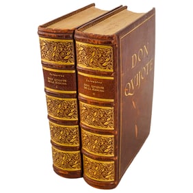 (1) Set of (2) volumes Don Quijote de la Mancha