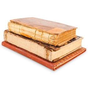 (3) Antique Hardcover Bound Books