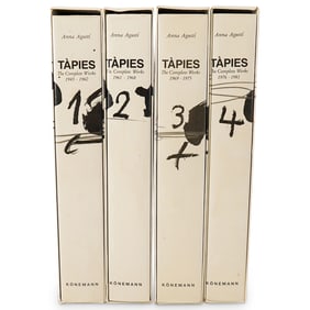 (4) Volumes Tapies The complete Works,