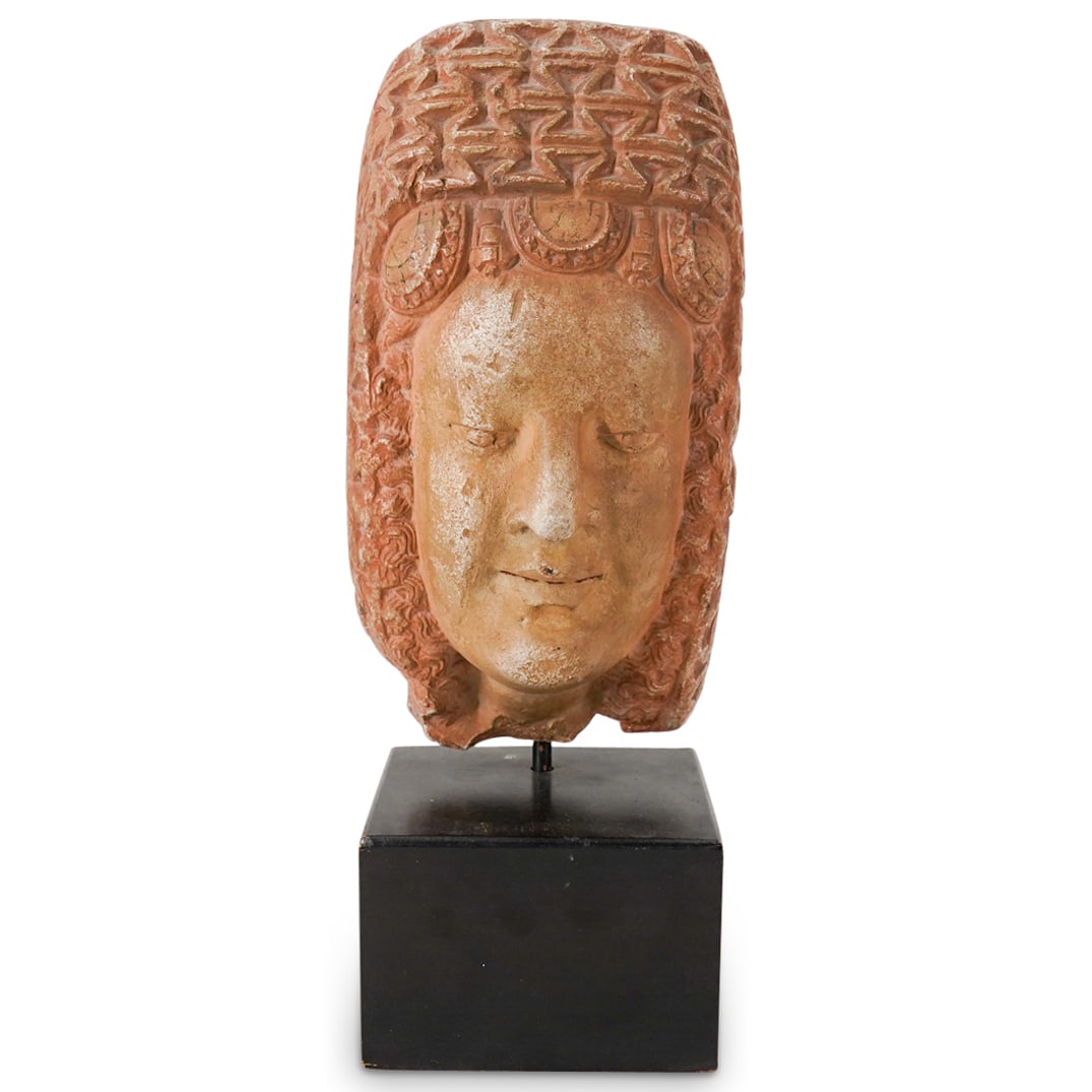 Plaster Gautama Buddha Head Sculpture (1 of 10)