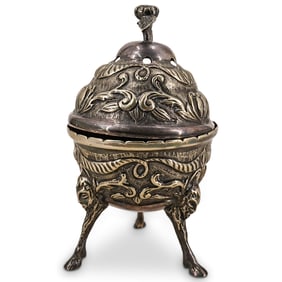 Chinese Hammered Silver Plate Censer