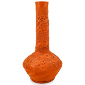 Japanese Terracotta Bud Vase